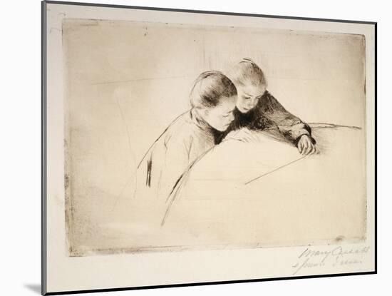 The Map, 1890-Mary Cassatt-Mounted Giclee Print