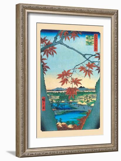 The Maple Trees-Ando Hiroshige-Framed Art Print