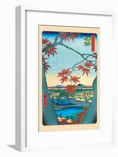 The Maple Trees-Ando Hiroshige-Framed Art Print