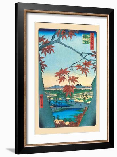 The Maple Trees-Ando Hiroshige-Framed Art Print