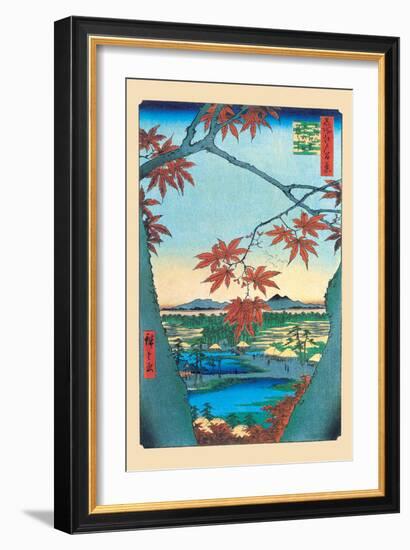 The Maple Trees-Ando Hiroshige-Framed Art Print