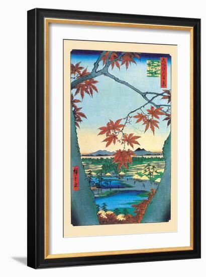 The Maple Trees-Ando Hiroshige-Framed Art Print