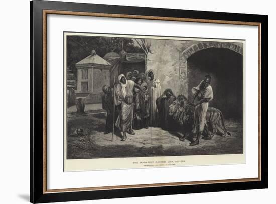 The Marabout (Sacred) Lion, Algiers-Eugene Pavy-Framed Giclee Print