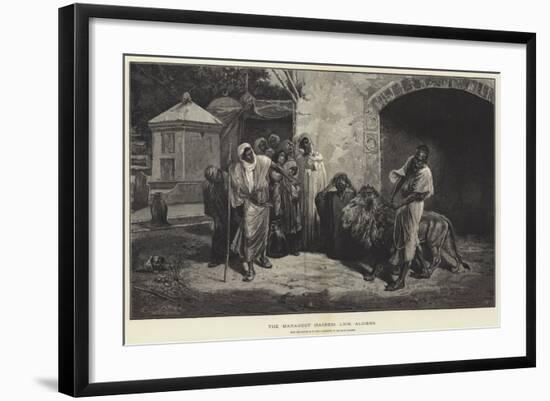 The Marabout (Sacred) Lion, Algiers-Eugene Pavy-Framed Giclee Print