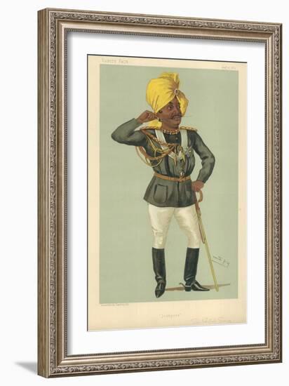 The Maraj Sir Pertab Sing, Jodhpore, 27 August 1887, Vanity Fair Cartoon-Sir Leslie Ward-Framed Giclee Print