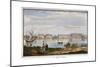The Marble Palace and the Neva Embankment, St Petersburg, Russia, 1822-null-Mounted Giclee Print