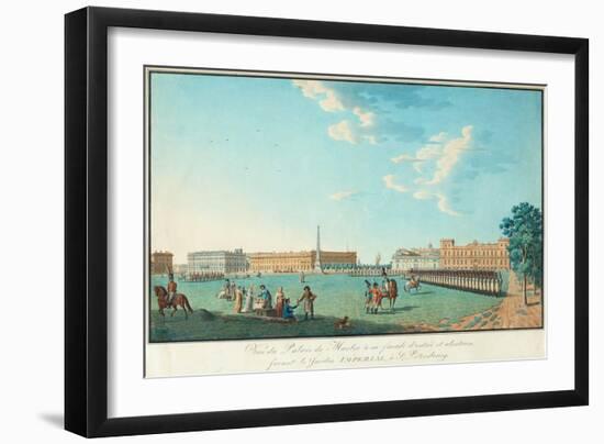 The Marble Palace in Saint Petersburg, C. 1800-Benjamin Paterssen-Framed Giclee Print