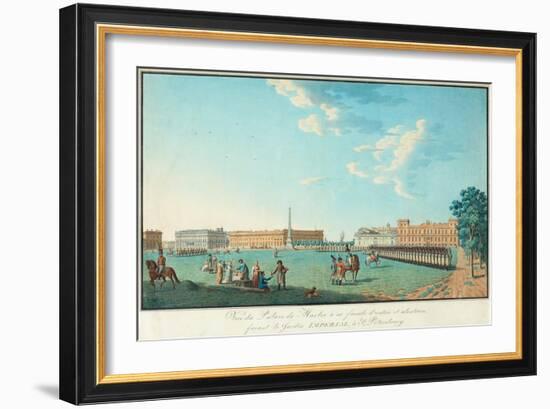 The Marble Palace in Saint Petersburg, C. 1800-Benjamin Paterssen-Framed Giclee Print