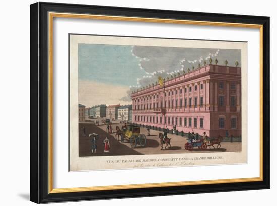 The Marble Palace in Saint Petersburg, C. 1811-Henri Courvoisier-Voisin-Framed Giclee Print