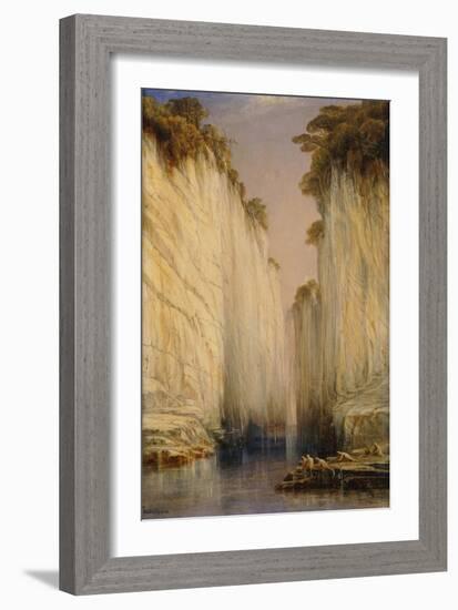 The Marble Rocks - Nerbudda Jubbulpore-Edward Lear-Framed Giclee Print