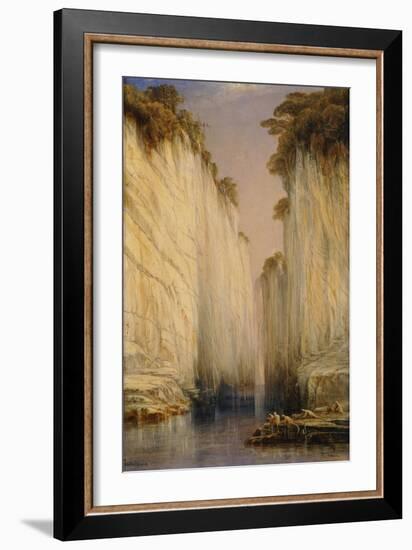 The Marble Rocks - Nerbudda Jubbulpore-Edward Lear-Framed Giclee Print