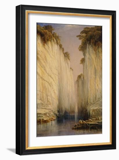 The Marble Rocks - Nerbudda Jubbulpore-Edward Lear-Framed Giclee Print