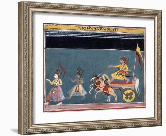 The March Against Jarasandha-null-Framed Art Print