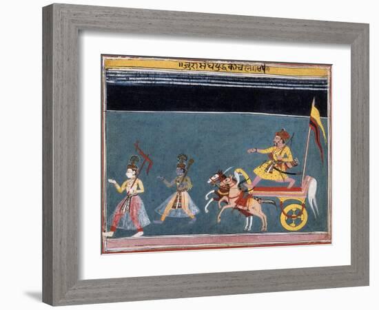 The March Against Jarasandha-null-Framed Art Print