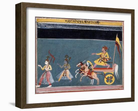 The March Against Jarasandha-null-Framed Art Print