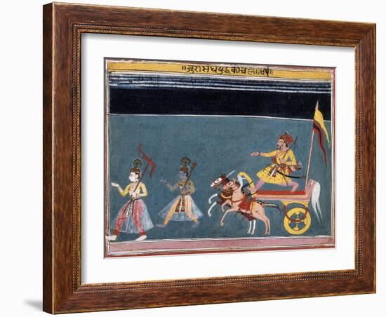 The March Against Jarasandha-null-Framed Art Print