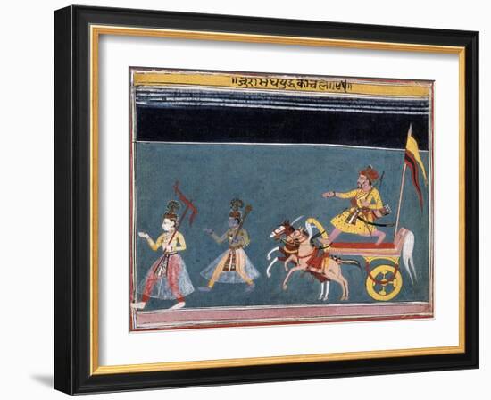 The March Against Jarasandha-null-Framed Art Print