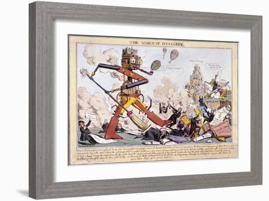 The March of Intellect, (1828)-Robert Seymour-Framed Giclee Print