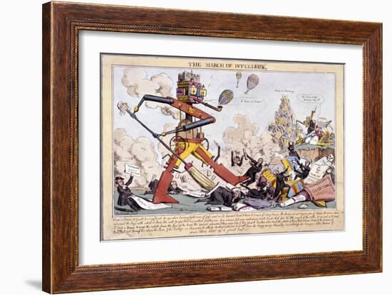 The March of Intellect, (1828)-Robert Seymour-Framed Giclee Print