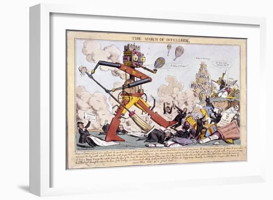 The March of Intellect, (1828)-Robert Seymour-Framed Giclee Print