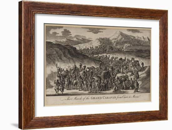The March of the Grand Caravan from Cairo to Mecca-null-Framed Giclee Print