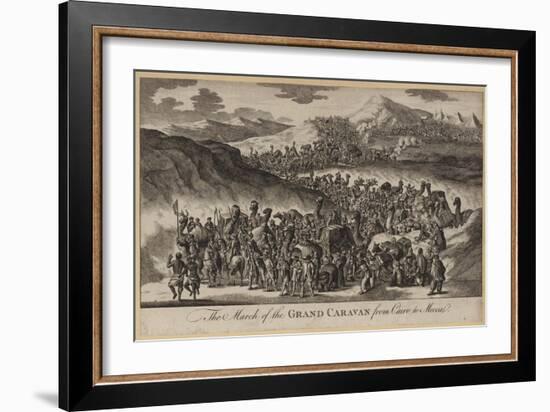 The March of the Grand Caravan from Cairo to Mecca-null-Framed Giclee Print