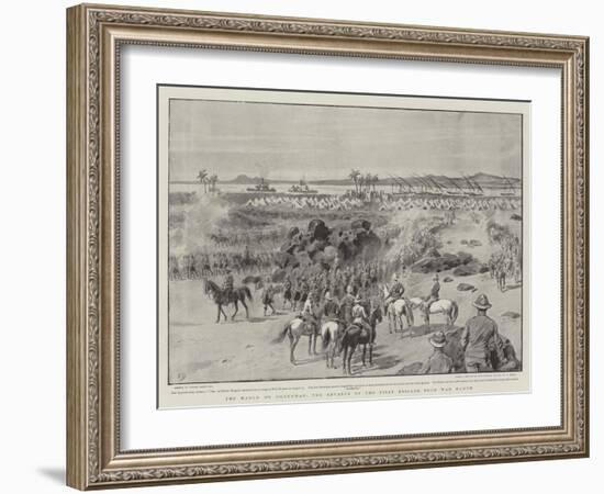 The March on Omdurman, the Advance of the First Brigade from Wad Hamed-Frank Dadd-Framed Giclee Print