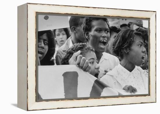The March on Washington: A Group from Detroit, 28th August 1963-Nat Herz-Framed Premier Image Canvas