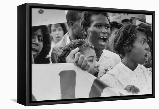 The March on Washington: A Group from Detroit, 28th August 1963-Nat Herz-Framed Premier Image Canvas