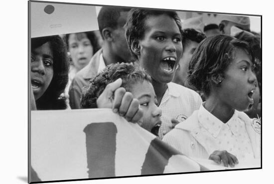 The March on Washington: A Group from Detroit, 28th August 1963-Nat Herz-Mounted Photographic Print