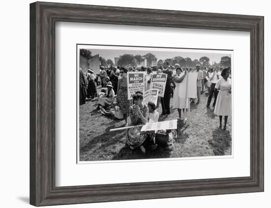 The March on Washington: At Washington Monument Grounds, 28th August 1963-Nat Herz-Framed Photographic Print