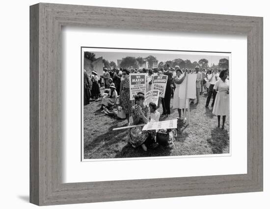 The March on Washington: At Washington Monument Grounds, 28th August 1963-Nat Herz-Framed Photographic Print