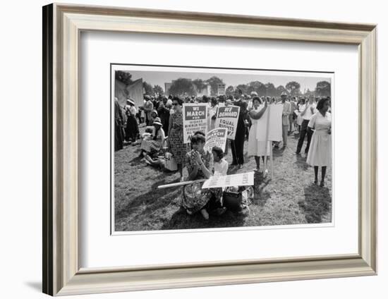 The March on Washington: At Washington Monument Grounds, 28th August 1963-Nat Herz-Framed Photographic Print