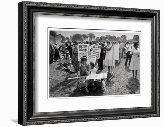 The March on Washington: At Washington Monument Grounds, 28th August 1963-Nat Herz-Framed Photographic Print