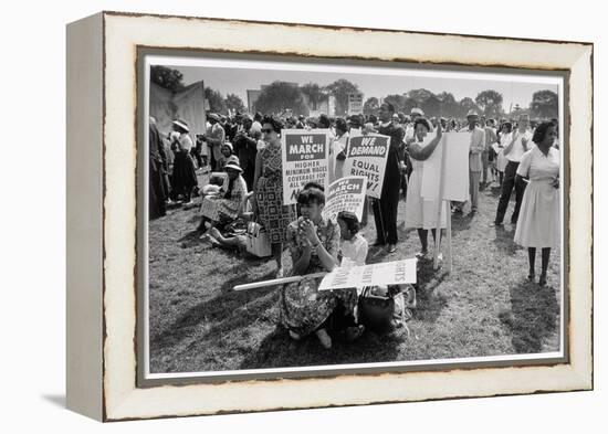 The March on Washington: At Washington Monument Grounds, 28th August 1963-Nat Herz-Framed Premier Image Canvas