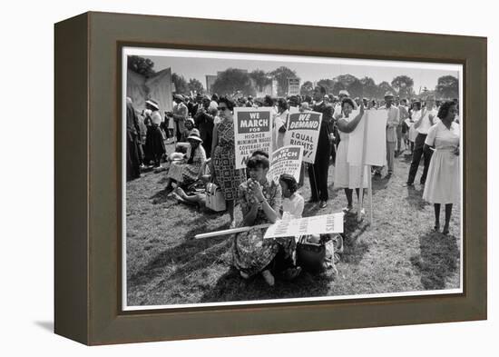 The March on Washington: At Washington Monument Grounds, 28th August 1963-Nat Herz-Framed Premier Image Canvas