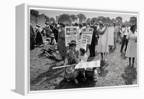 The March on Washington: At Washington Monument Grounds, 28th August 1963-Nat Herz-Framed Premier Image Canvas