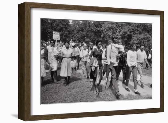 The March on Washington: Freedom Walkers, 28th August 1963-Nat Herz-Framed Photographic Print