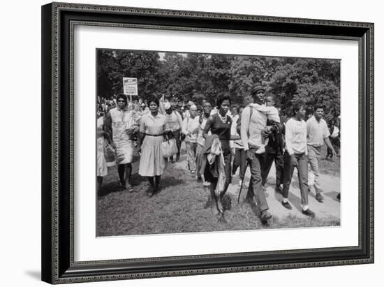 The March on Washington: Freedom Walkers, 28th August 1963-Nat Herz-Framed Photographic Print