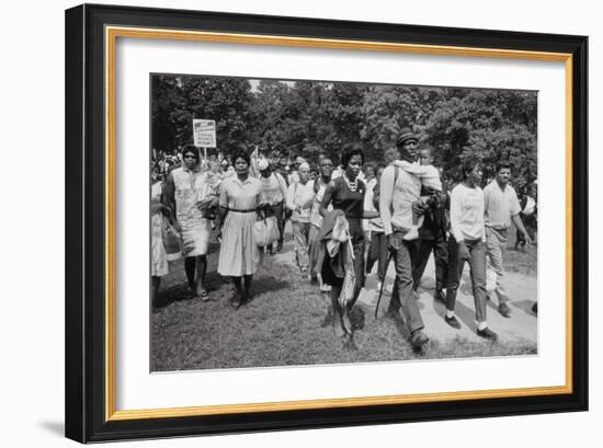 The March on Washington: Freedom Walkers, 28th August 1963-Nat Herz-Framed Photographic Print