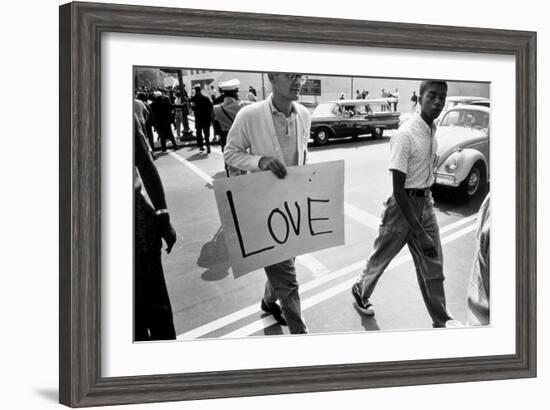 The March on Washington: Love, 28th August 1963-Nat Herz-Framed Photographic Print