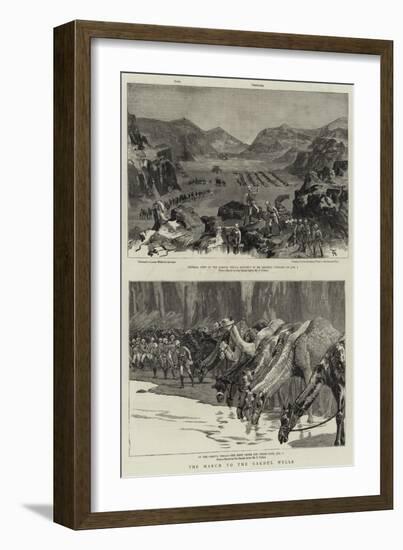 The March to the Gakdul Wells-Frederic Villiers-Framed Giclee Print