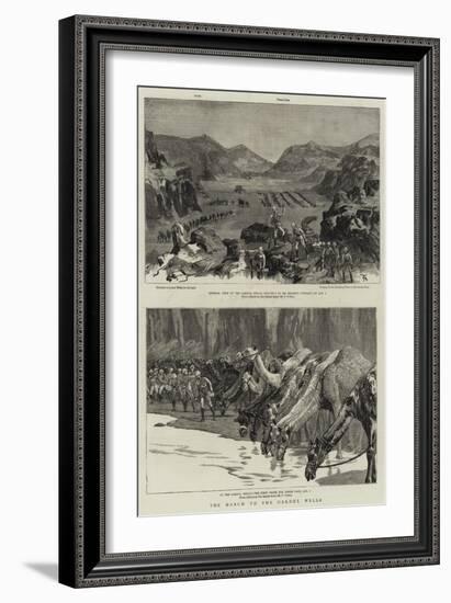 The March to the Gakdul Wells-Frederic Villiers-Framed Giclee Print