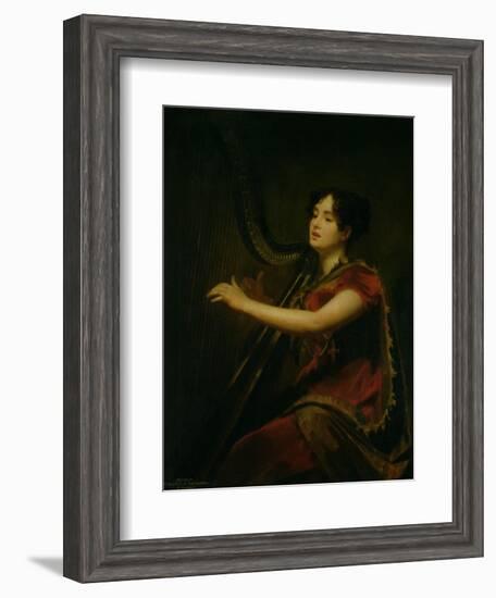 The Marchioness of Northampton, Playing a Harp, circa 1820-Sir Henry Raeburn-Framed Giclee Print