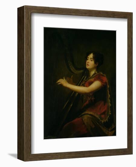 The Marchioness of Northampton, Playing a Harp, circa 1820-Sir Henry Raeburn-Framed Giclee Print