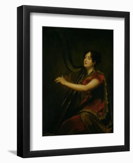 The Marchioness of Northampton, Playing a Harp, circa 1820-Sir Henry Raeburn-Framed Giclee Print