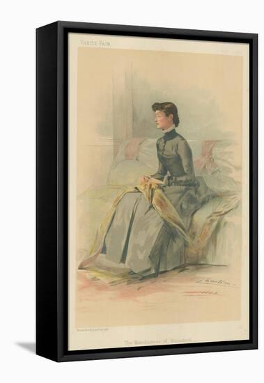 The Marchioness of Waterford, 1 September 1883, Vanity Fair Cartoon-Theobald Chartran-Framed Premier Image Canvas