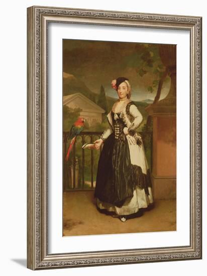 The Marchionness of Llano, C.1770-75 (Oil on Canvas)-Anton Raphael Mengs-Framed Giclee Print