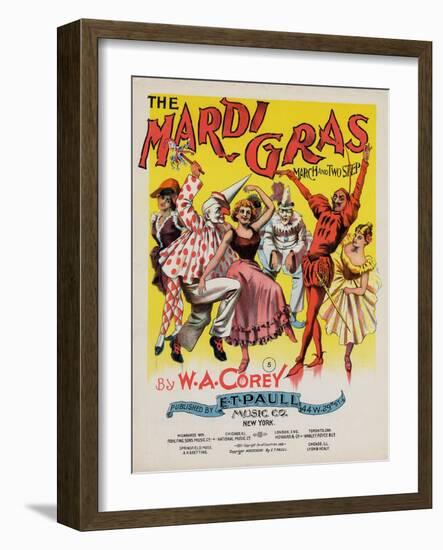 The Mardi Gras March and Two Step, Sam DeVincent Collection, National Museum of American History-null-Framed Art Print