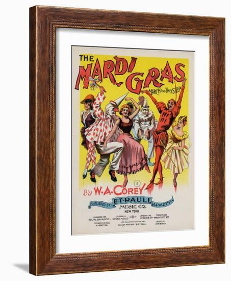 The Mardi Gras March and Two Step, Sam DeVincent Collection, National Museum of American History-null-Framed Art Print